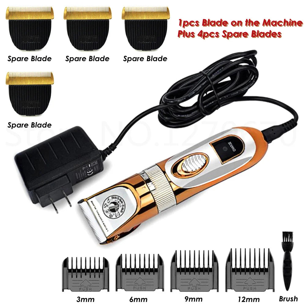 Pet Clipper - 60W High Power Electric Grooming Trimmer for Dogs, Cats & Horses