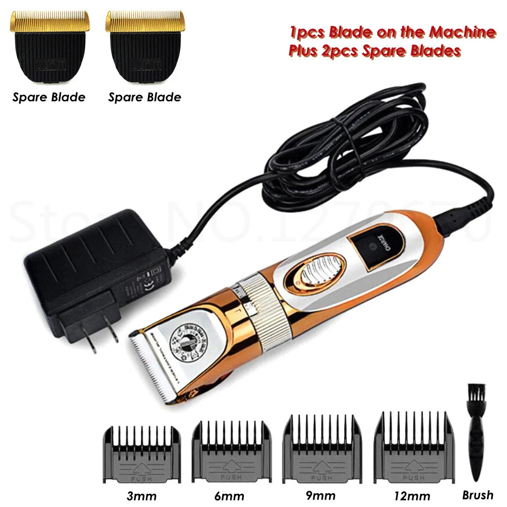 Pet Clipper - 60W High Power Electric Grooming Trimmer for Dogs, Cats & Horses