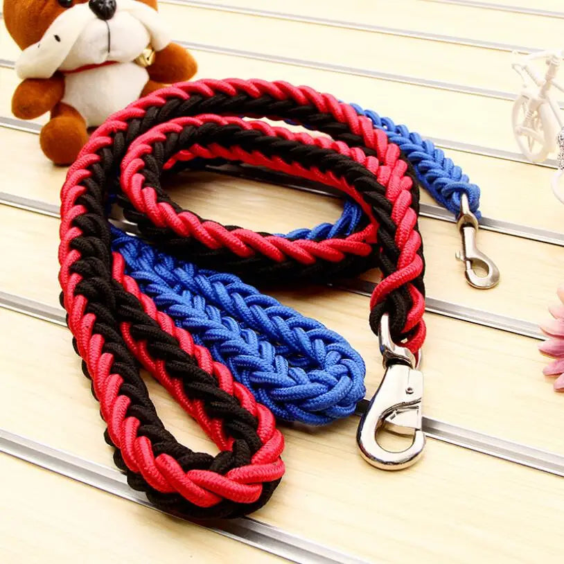 1.2M Durable Nylon Dog Leash with Iron Buckle for Large Breeds