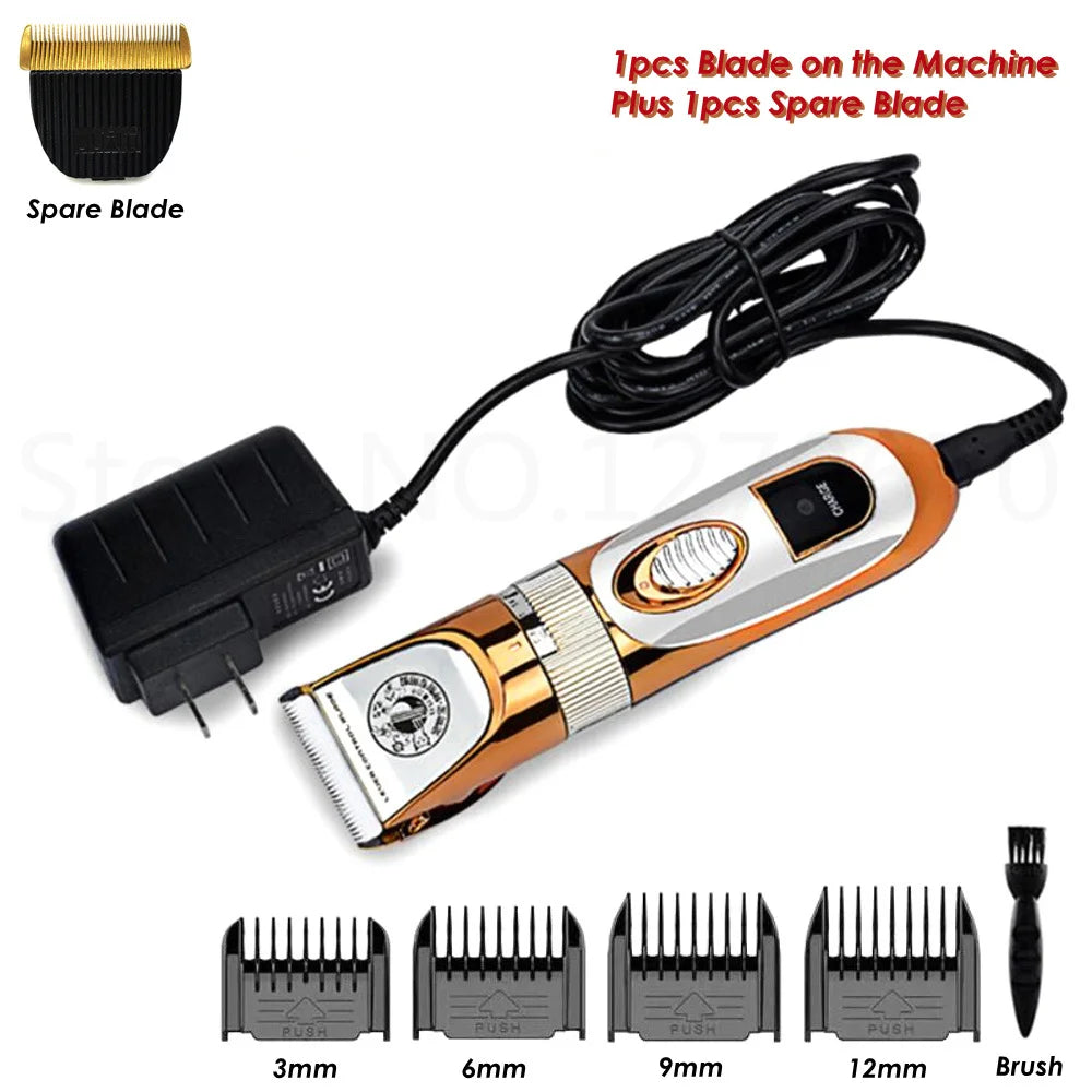 Pet Clipper - 60W High Power Electric Grooming Trimmer for Dogs, Cats & Horses