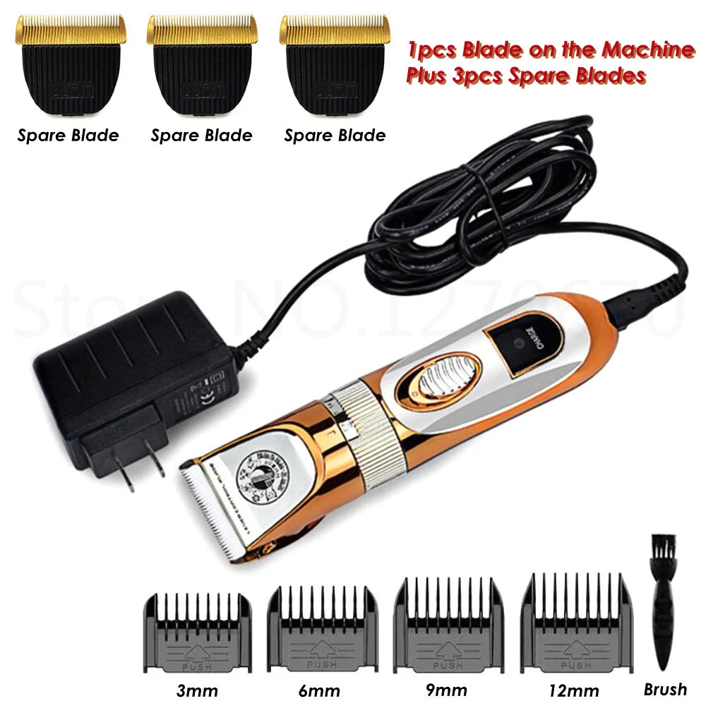 Pet Clipper - 60W High Power Electric Grooming Trimmer for Dogs, Cats & Horses