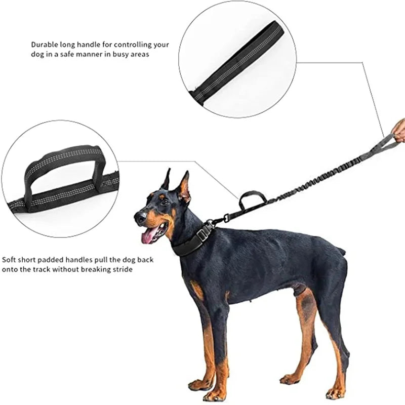 Durable Tactical Dog Collar & Leash Set - Adjustable Military Gear for Large Breeds