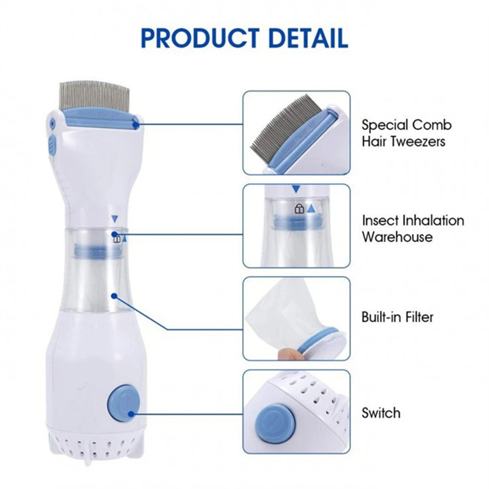 Multifunctional Electric Lice & Flea Removal Comb for Pet Grooming