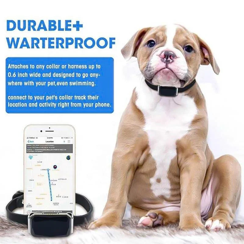 GPS Pet Tracker Collar - Waterproof with Real-Time Tracking