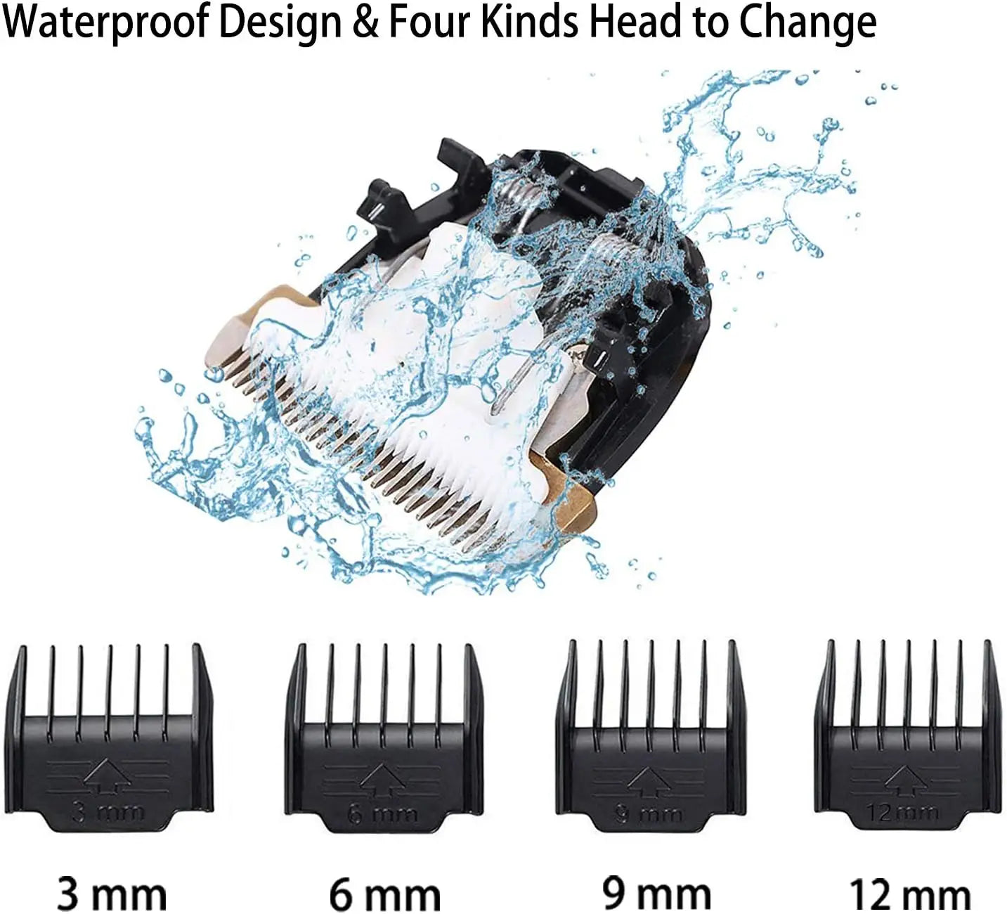 Professional Pet Grooming Clipper Kit - Rechargeable Dog & Cat Hair Trimmer