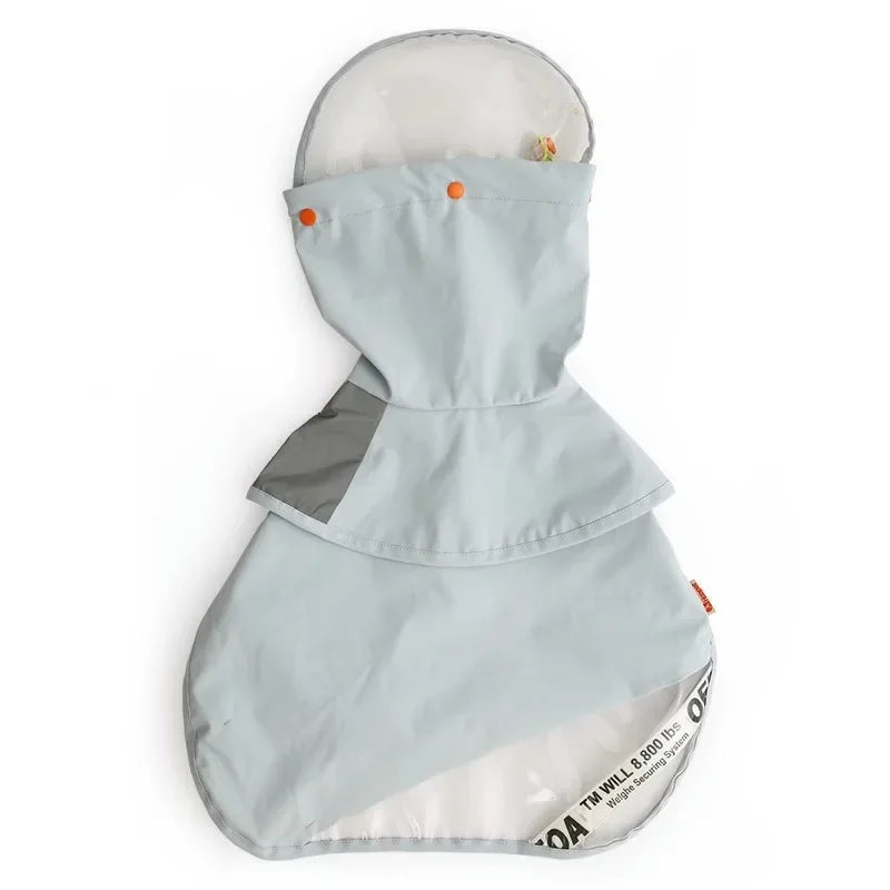 Waterproof Four Seasons Dog Raincoat - Light Blue for Small & Medium Breeds