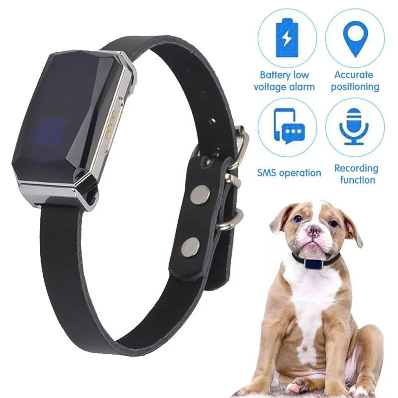 GPS Pet Tracker Collar - Waterproof with Real-Time Tracking