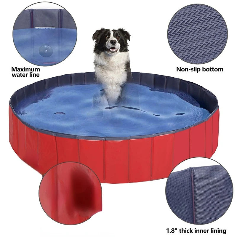 Collapsible Foldable Dog Bath Tub - Perfect Pool for Pets